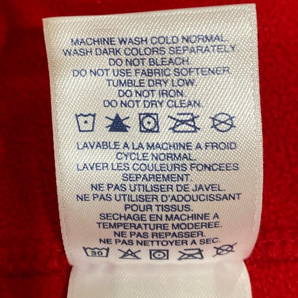 Land’s End Women’s Medium Red Fleece Vest - Picture 5 of 10